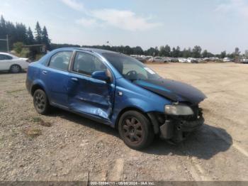  Salvage Chevrolet Aveo