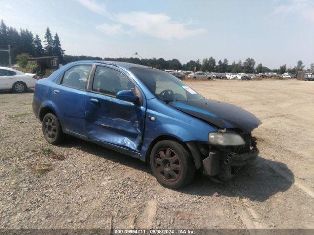  Salvage Chevrolet Aveo