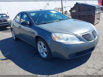  Salvage Pontiac G6