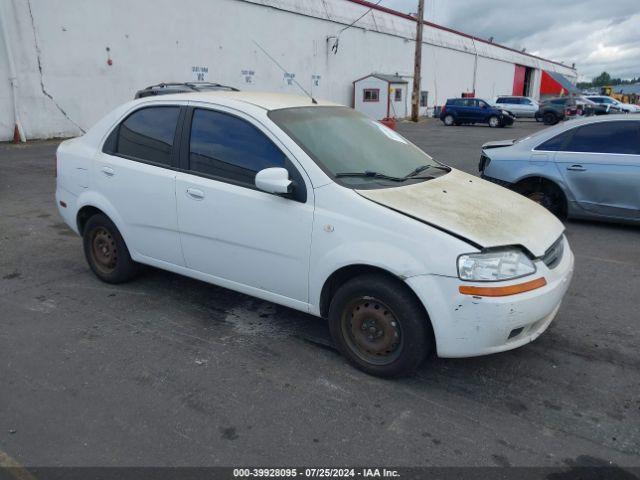  Salvage Chevrolet Aveo