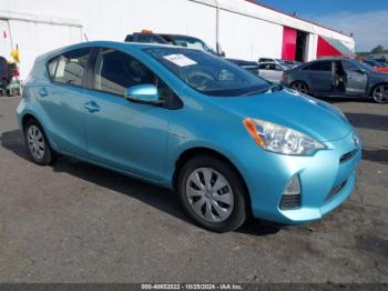  Salvage Toyota Prius c