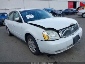  Salvage Mercury Montego