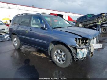  Salvage Toyota Highlander