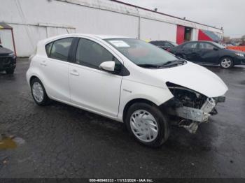  Salvage Toyota Prius c