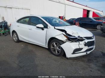  Salvage Chevrolet Cruze