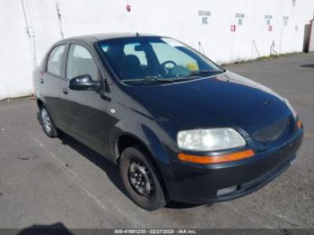  Salvage Chevrolet Aveo