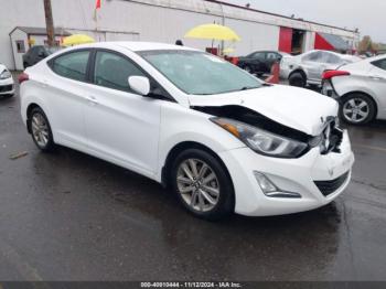  Salvage Hyundai ELANTRA