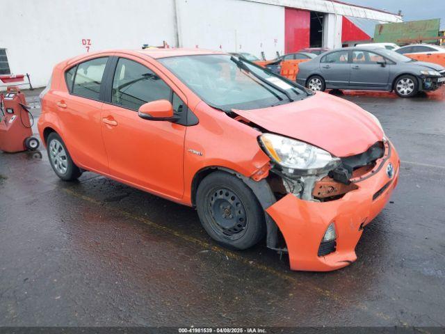  Salvage Toyota Prius c
