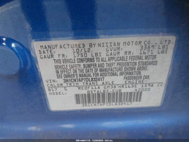 Nissan Versa 1.6 Sv Image 9