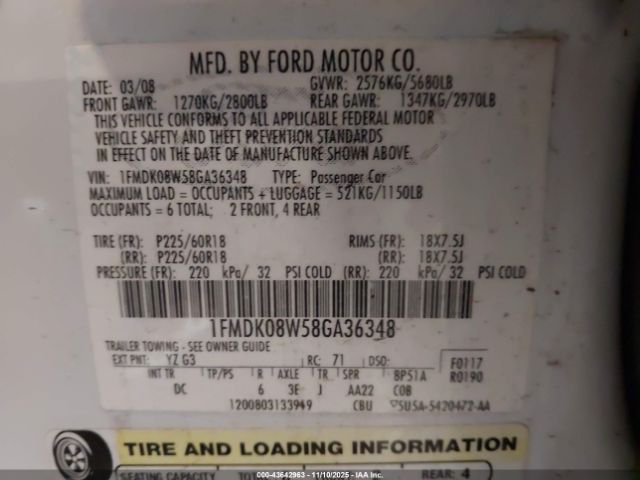 Ford Taurus X Eddie Bauer Image 8