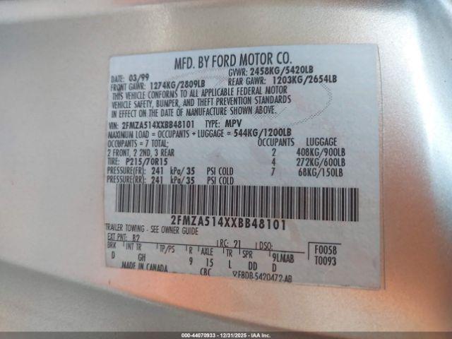 Ford Windstar Lx Image 8