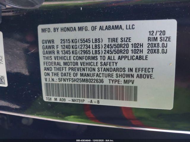 Honda Pilot 2wd Special Edition Image 15