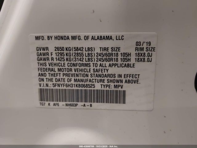 Honda Pilot Ex Image 10