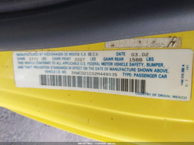 Volkswagen Beetle Gls 1.8l Turbo Image 7