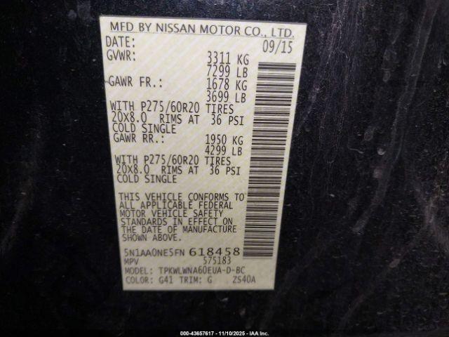 Nissan Armada Platinum Image 15